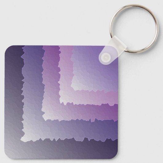 Lila Kristalle Schlüsselanhänger (Rückseite)