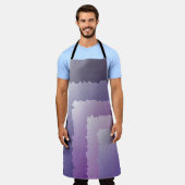 Lila Kristalle Schürze (Getragen)