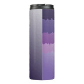 Lila Kristalle Thermosbecher (Rückseite)