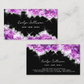 lila Kristallgeode-Visitenkarte Visitenkarte (Vorne/Hinten)