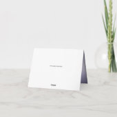 Lila Kristallschneeflocken Weihnachten Danke Karte (Rückseite)