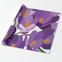 Lila Krokus Blüten