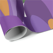 Lila Krokus Blüten Geschenkpapier (Rolleneckpunkt)