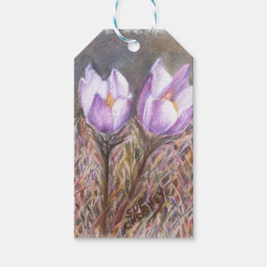 LILA KROKUS GIBT LIEBE IM OSTEN GESCHENKANHÄNGER (Vorderseite)