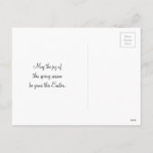 Lila Krokus Ostergruß-Postkarte Feiertagspostkarte (Rückseite)