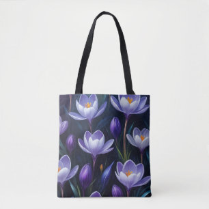 Lila Krokus Tasche