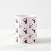 Lila Kronen-Tasse Kaffeetasse (Mittel)