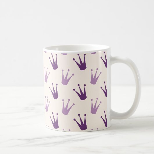 Lila Kronen-Tasse Kaffeetasse (Rechts)