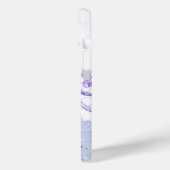 lila Kronleuchter aus Perleneiffelturm Case-Mate iPhone Hülle (Rückseite / Links)