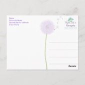 Lila Kronleuchter Vielen Dank Postcard Postkarte (Rückseite)