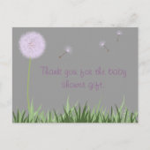 Lila Kronleuchter Vielen Dank Postcard Postkarte (Vorderseite)