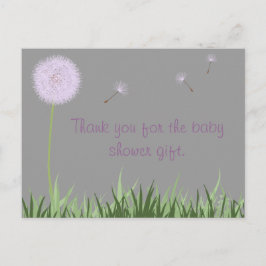 Lila Kronleuchter Vielen Dank Postcard Postkarte