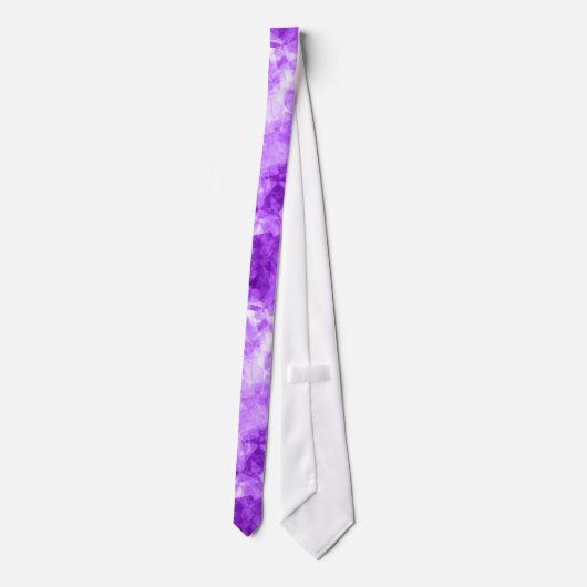 Lila Krummstoff Krawatte (Rückseite)