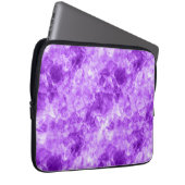 Lila Krummstoff Laptopschutzhülle (Vorne Rechts)