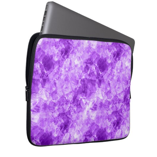 Lila Krummstoff Laptopschutzhülle (Vorne Rechts)