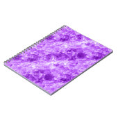 Lila Krummstoff Notizblock (Linke Seite)