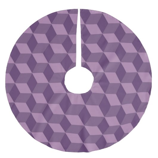 LILA KUBEN POLYESTER WEIHNACHTSBAUMDECKE (Vorderseite)