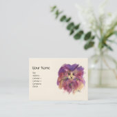 LILA KÜCHE, KITTKÜCHENPORTRAIT, Weißcreme Visitenkarte (Stehend Vorderseite)