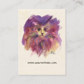 LILA KÜCHE, KITTKÜCHENPORTRAIT, Weißcreme Visitenkarte (Rückseite)