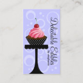 Lila Kuchen-Bäckerei Visitenkarte (Vorderseite)