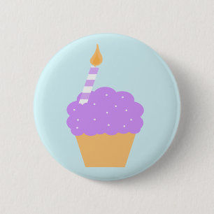 Lila Kuchen Button