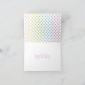 Lila Kuchen Karte (Innenseite)