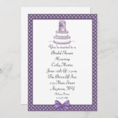 Lila Kuchensteine Einladung (Vorne/Hinten)