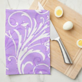 Lila Küchentuch (Viertel Falte)