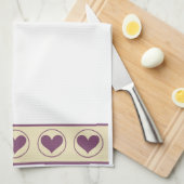 Lila Küchentücher (Viertel Falte)