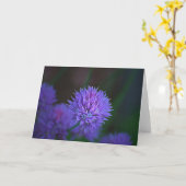 lila Kugeln Karte (Gelbe Blume)