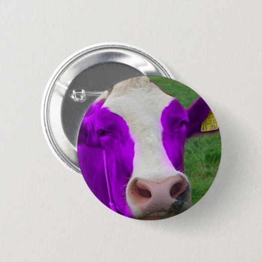 lila Kuh Button (Vorne & Hinten)