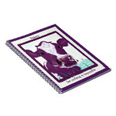 Lila Kuh Flug absolut vielleicht erwägend Notizblock (Rechte Seite)