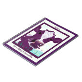 Lila Kuh Flug absolut vielleicht erwägend Notizblock (Linke Seite)