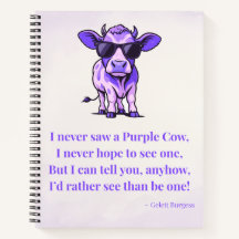Lila-Kuh-Gedicht von Gelett Burgess