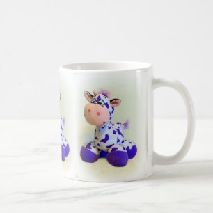 Lila Kuh Kaffeetasse