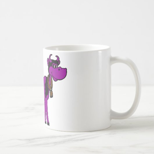 Lila Kuh Kaffeetasse (Rechts)