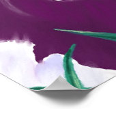 Lila Kuh könnte den Flug verwirren Poster (Ecke)