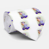 Lila Kuh Krawatte (Gerollt)