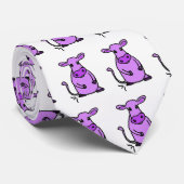 Lila Kuh-Krawatte Krawatte (Gerollt)