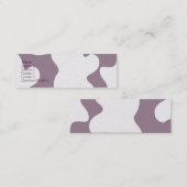 Lila Kuh Mini Visitenkarte (Vorne/Hinten)