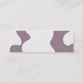 Lila Kuh Mini Visitenkarte (Rückseite)