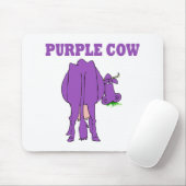 Lila Kuh Mousepad (Mit Mouse)
