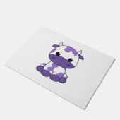 Lila Kuh Oversifizierter T - Shirt_1 Fußmatte (Schrägansicht)