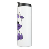 Lila Kuh Oversifizierter T - Shirt_1 Thermosbecher (Nach rechts gedreht)