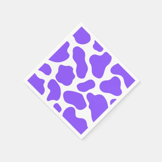 Lila Kuh Print Napkins Serviette (Ecke)