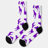 Lila-Kuh-Socken Socken (Linkes Detail)