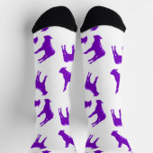 Lila-Kuh-Socken Socken (Oben)