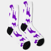 Lila-Kuh-Socken Socken (Rechts)