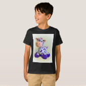 Lila Kuh T-Shirt (Vorne ganz)