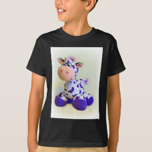 Lila Kuh T-Shirt